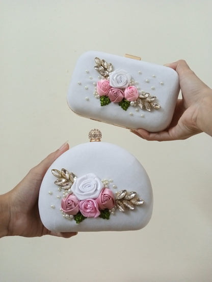 Luxury White Clutch