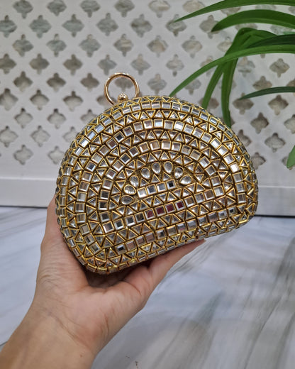 Basic Kundan Clutch-II