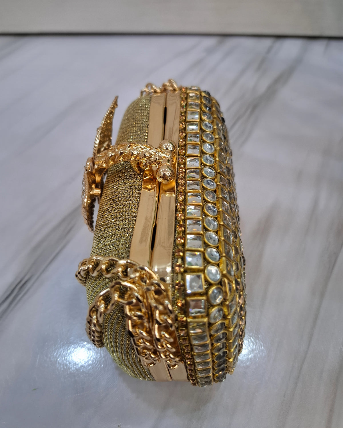 Butterfly kundan Clutch